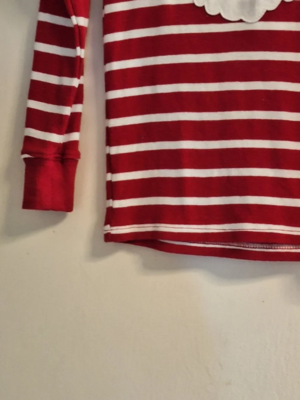 Santa red and white top 4T carter's